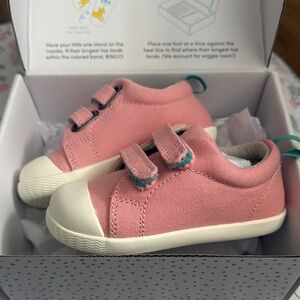 Pink Kids Shoes with Velcro Straps